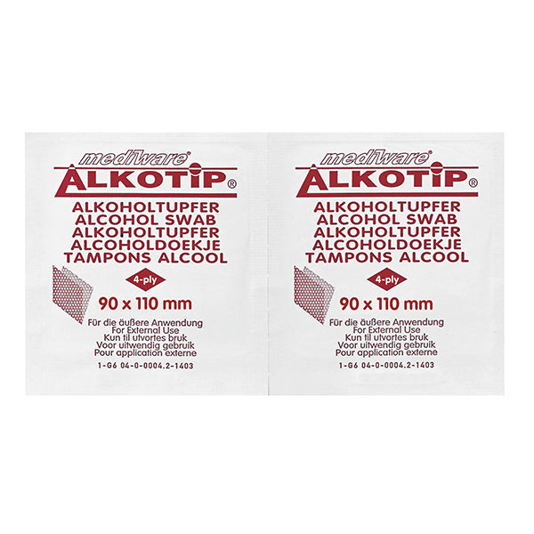 Alkotip Alcohol swabs large