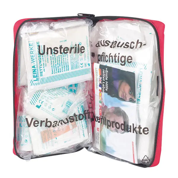 First Aid bag containing contents in accordance with DIN 13164:2022