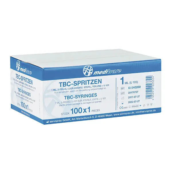 Mediware Tuberculin syringes 1 ml