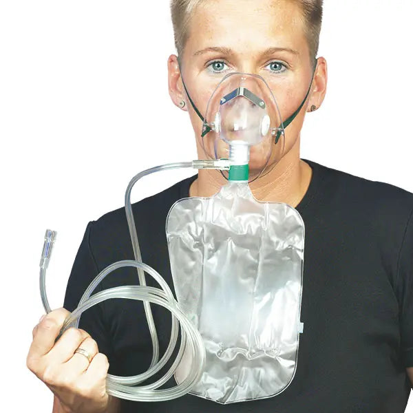 DCT O₂ mask for high oxygen concentrations