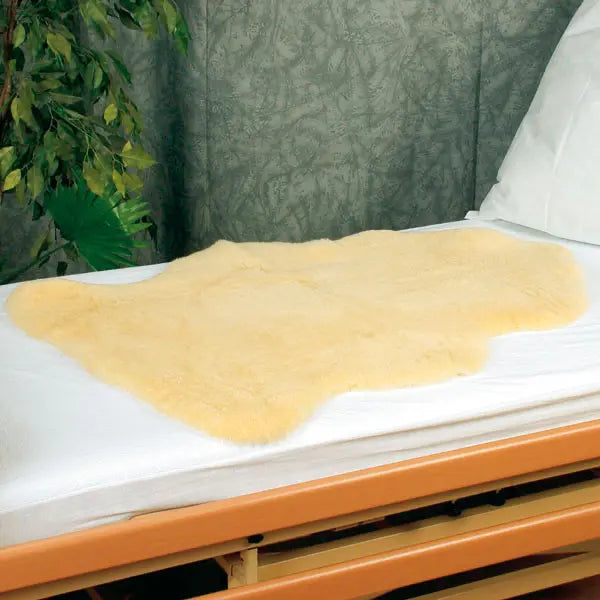 Sheepskin bed cover