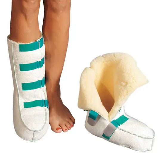 Sheepskin rehabilitation boot