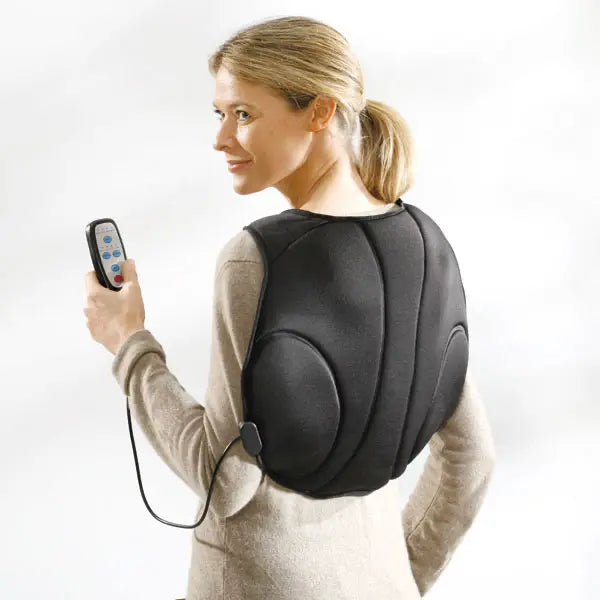 Mobile back and neck massage device