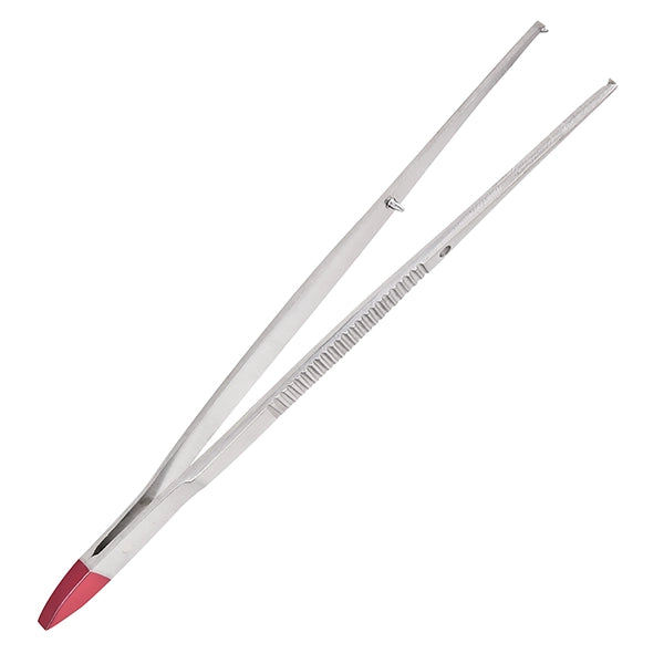 Surgical forceps with guiding pin